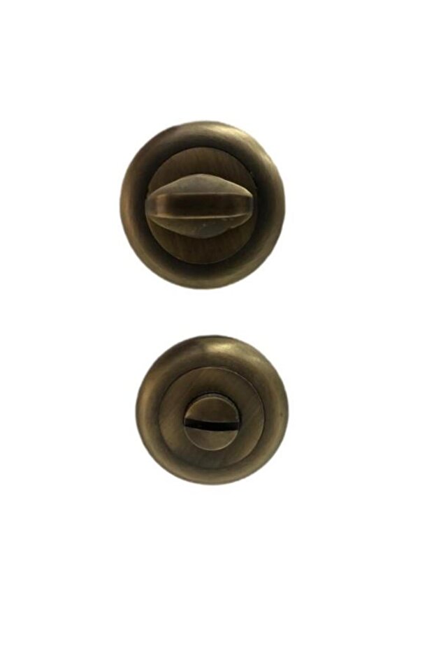 ANTİK BRONZ ROZETLİ KAPI KOLU A-177 WC ANTİK SARI - 3