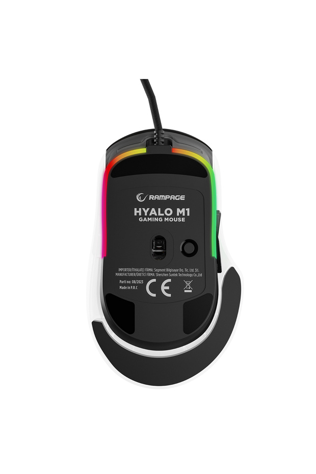 Hyalo M1 Siyah Değiştirilebilir 3 Kapaklı RGB 12000 DPI Gaming Oyuncu Mouse - 7