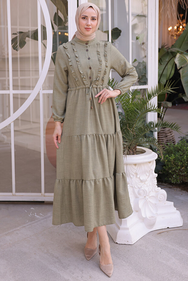 6814 Rochie cu volane - 1