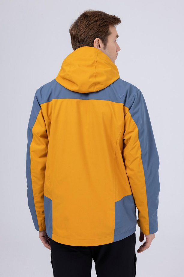 Elbruz Erkek 3 in 1 Ceket Mont Gold/Mavi - 4