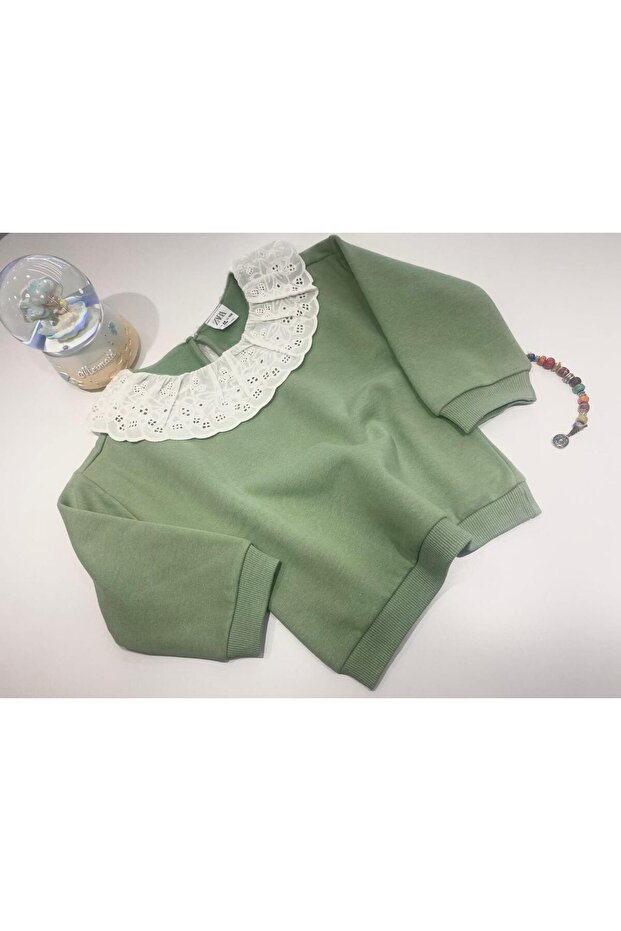 LACE COLLAR BLUZ