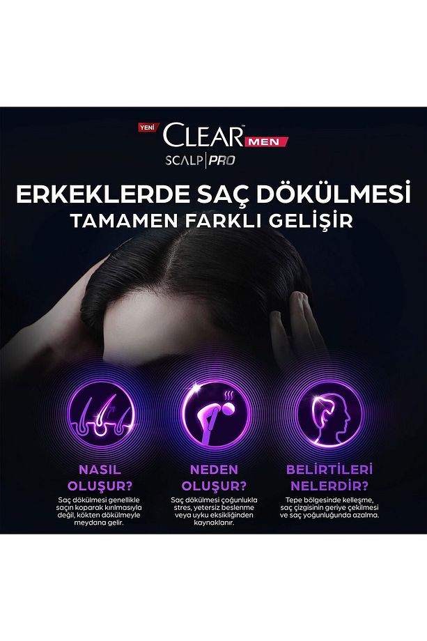 Men Scalp Pro Saç Güçlendirici Şampuan 300 ml X 2 Adet - 2