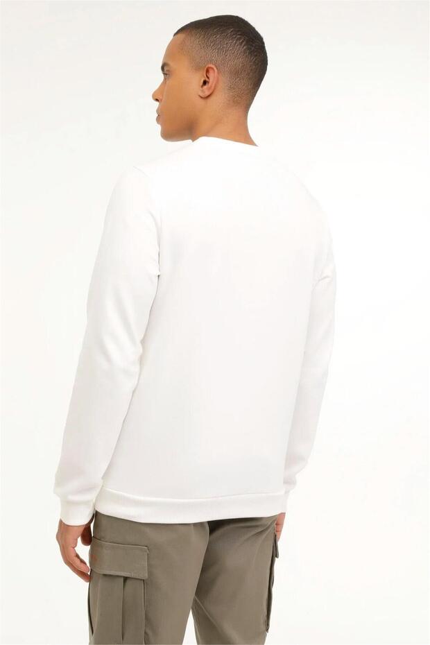 ml Nedcamo-b 16khk08 3pr Ekru Erkek Sweatshirt - 4