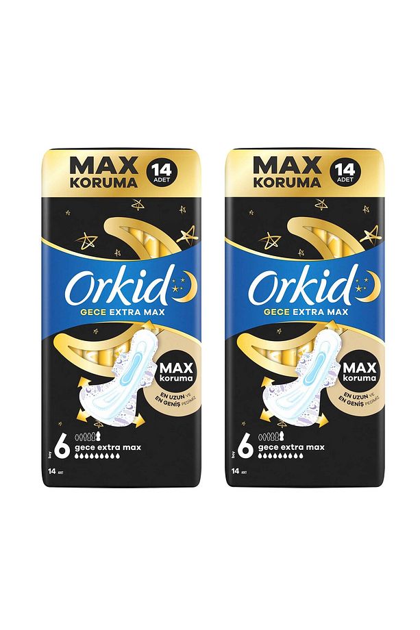 Hijyenik Ped Ultra Gece Ekstra Max 14' lü 2 Adet - 2