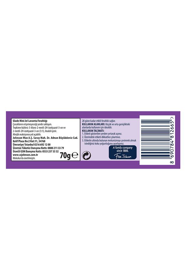 Mini Jel Oda Kokusu, Lavanta Ferahlığı, 70 g - 3