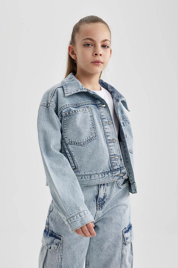 Kız Çocuk Jean Ceket B9857A824SP - 4
