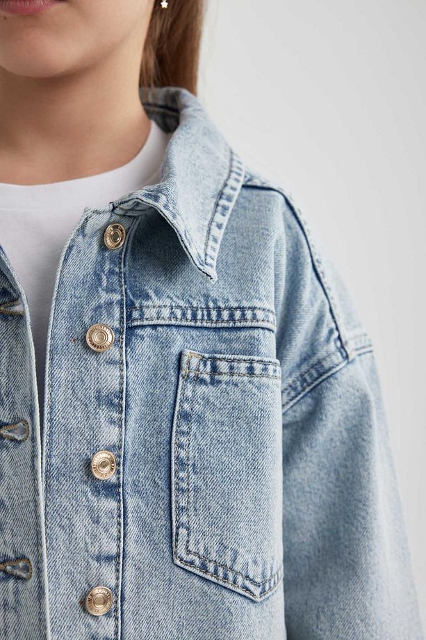 Kız Çocuk Jean Ceket B9857A824SP - 5