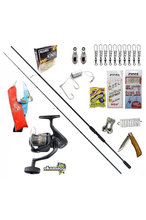 Revenger Rv-40 Remixon Double Black 210cm 20-40gr Kıyı Spin Olta Takımı Seti - 1