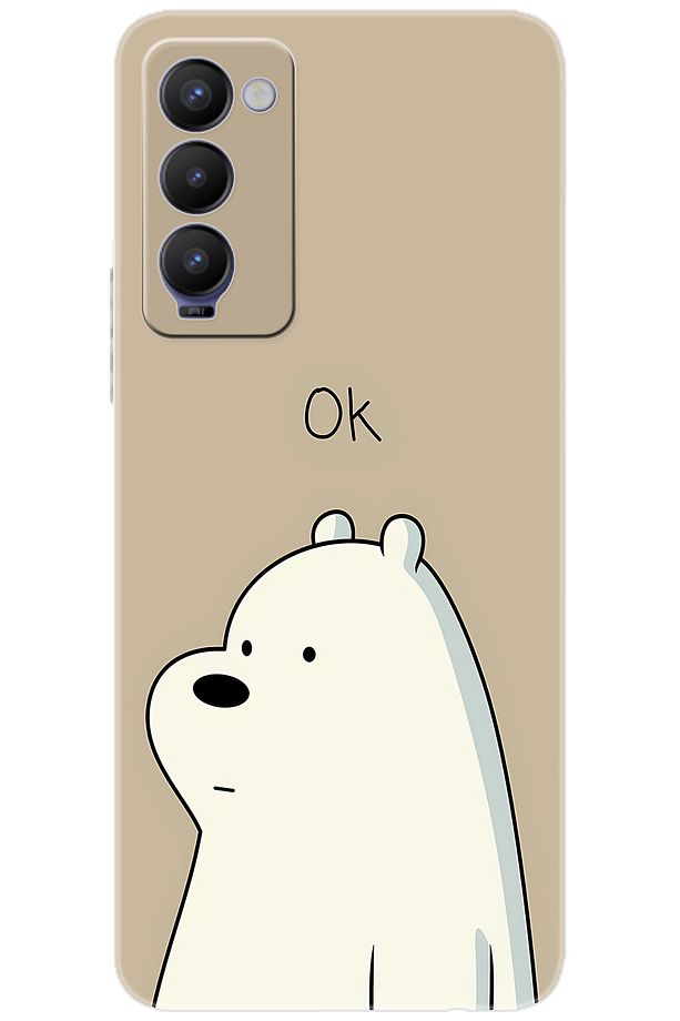Tecno 18 (CH6n) Uyumlu Kılıf Desen Baskılı Silikon Panda OK STK:641 CP-LC1vTsI - 1