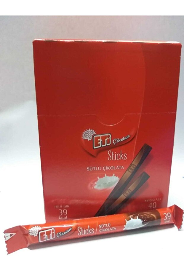 Çikolata Sticks Sütlü Çikolata 7 gr X 40 Adet - 2
