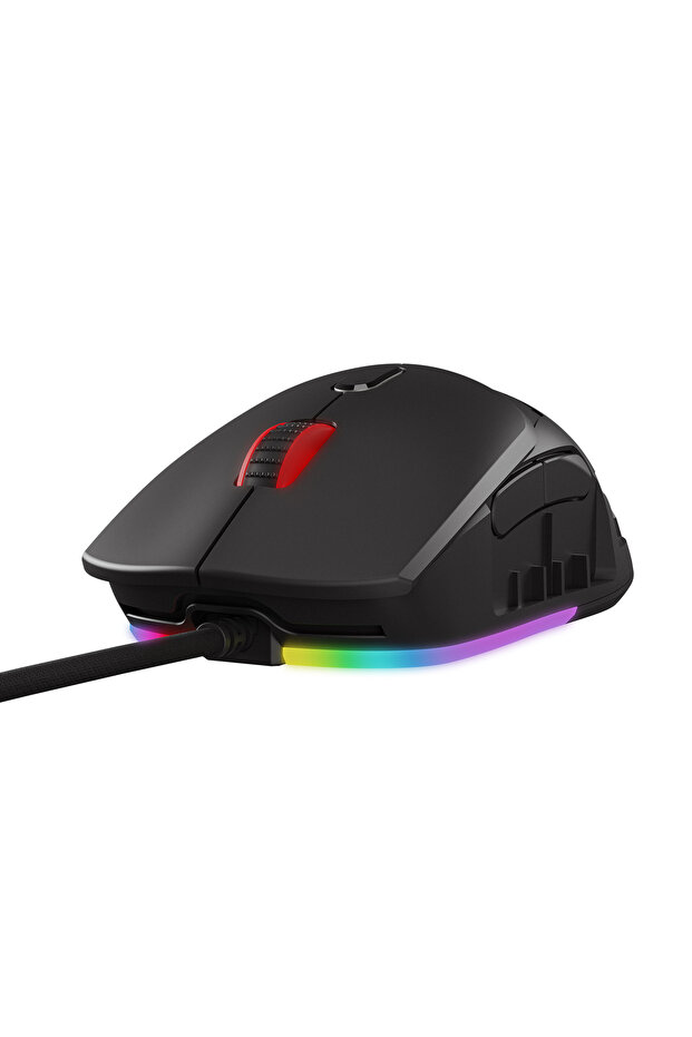 Hyalo M1 Siyah Değiştirilebilir 3 Kapaklı RGB 12000 DPI Gaming Oyuncu Mouse - 5