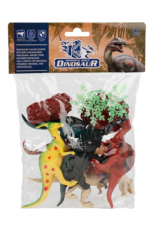 Poşetli Dinazor Figür Seti Renkli - 1