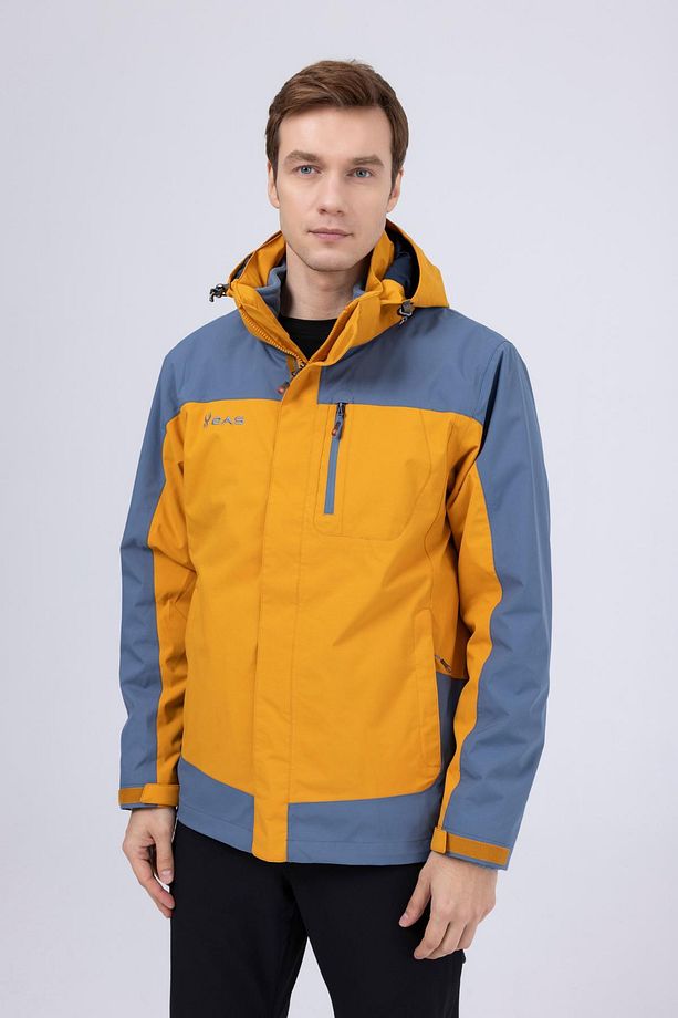 Elbruz Erkek 3 in 1 Ceket Mont Gold/Mavi - 3