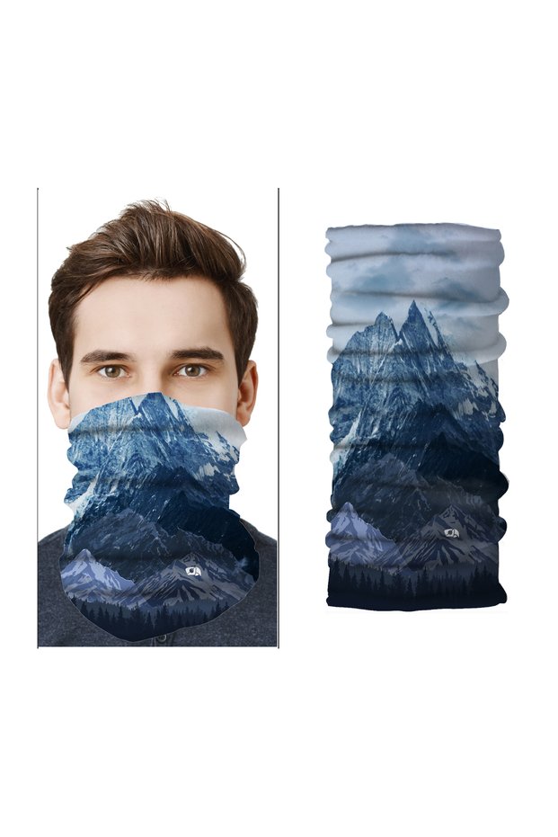 The Himalayan Mountains Bandana Outdoor Neck Collar Motorcycle Women Men Buff Multi-Purpose Bandana