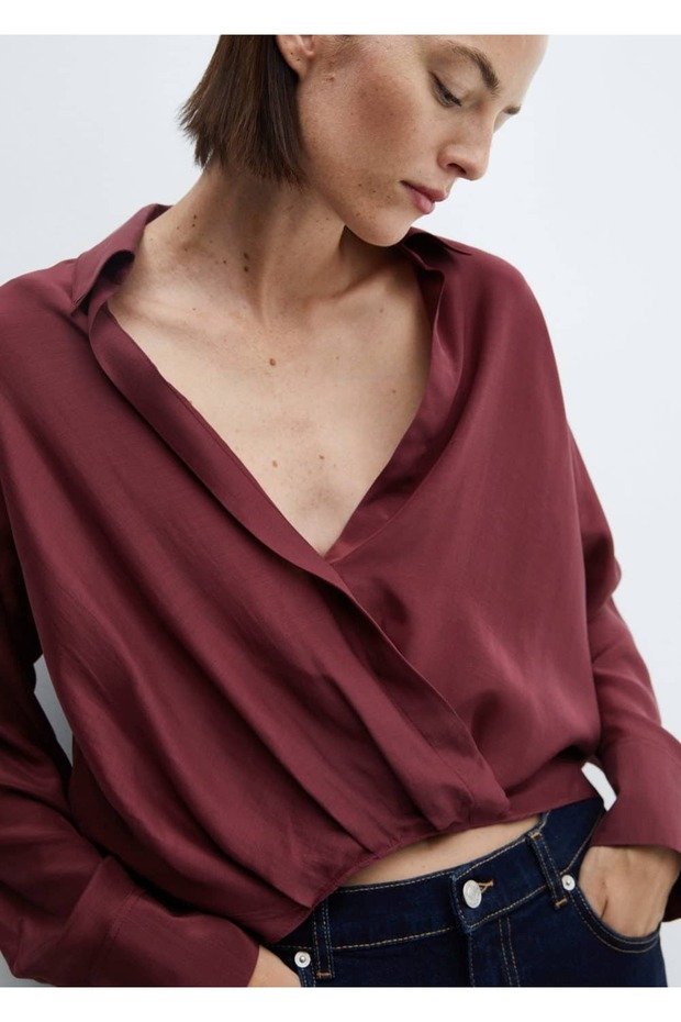 Anvelop saten bluz - 6