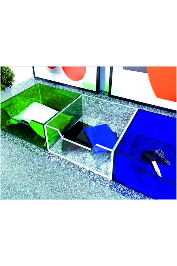 Plexi Transparent Box Organizer - 18X18X8Cm, 1 Piece