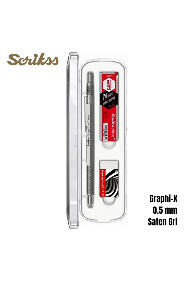 T00sbccgrx240a Graph-x 3'lü Set, Gri Kalem - 2