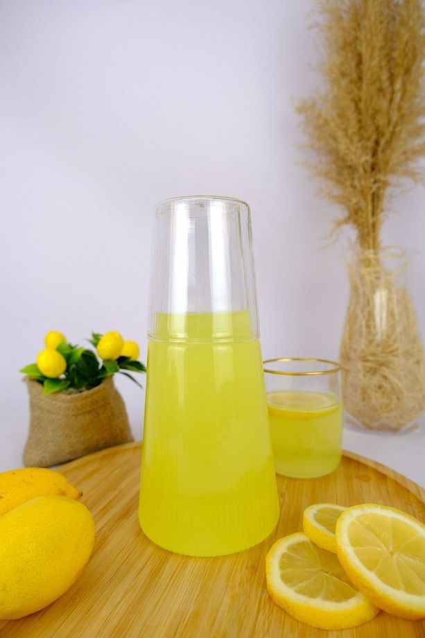 Cam Kapaklı Başucu Su ve Meşrubat Sürahisi Karaf Şişe 800 Ml – 04146 C1-1-154 - 4