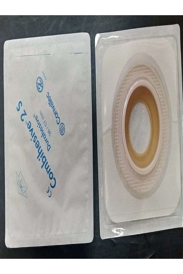 125034 Combihesıve 2S 57mm Kolostomi İleostomi Ürostomi Konveks Adaptör 38mm Kesilmiş ( 5 Adet ) - 1