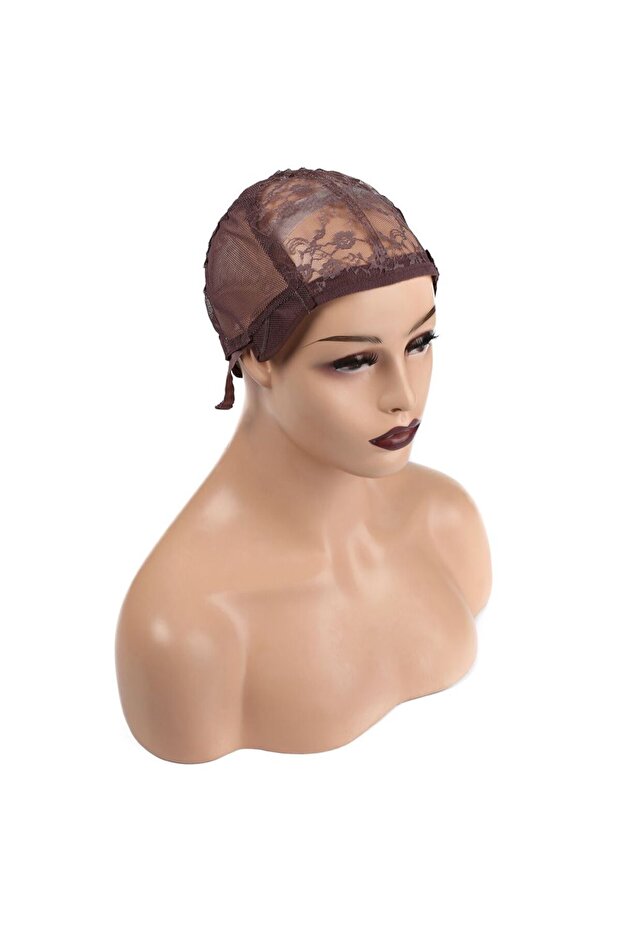 شبكة زراعة شعر مستعار ناعمة - بني