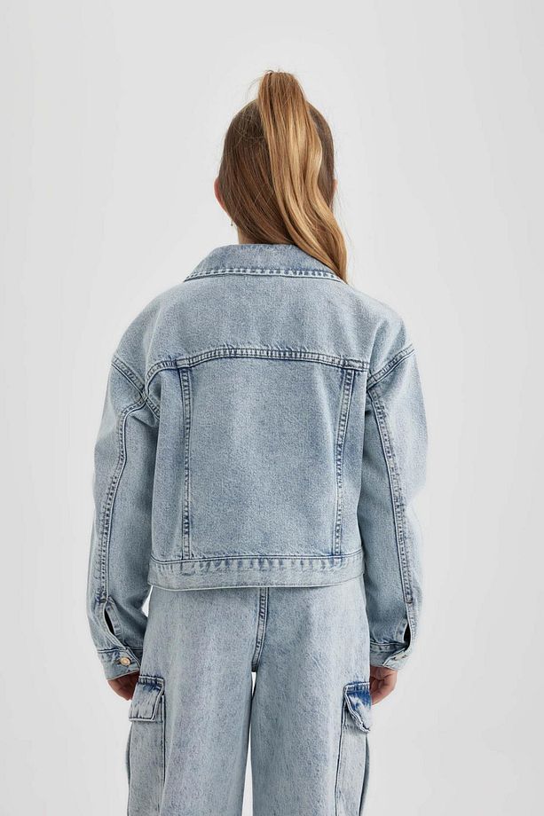 Kız Çocuk Jean Ceket B9857A824SP - 6