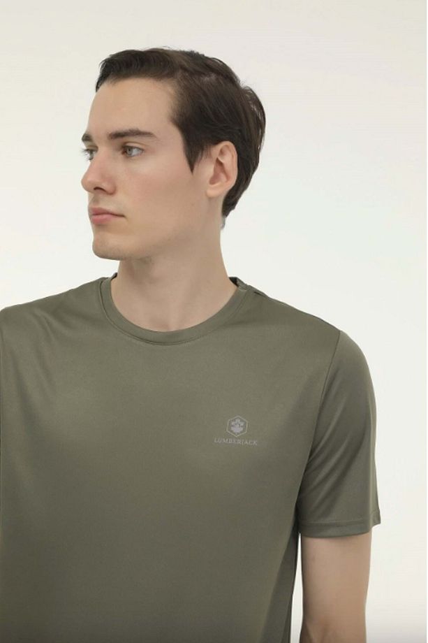 M-CT100 BSC PS C T-SH 3FX T-SHIRT - LUMBERJACK - HAKİ - S - ST06314-HAKİ-S - 3