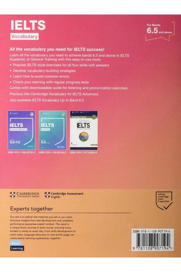 Cambridge University Press IELTS Vocabulary For Bands 6.5 and above With Answers and CD-ROM - 2