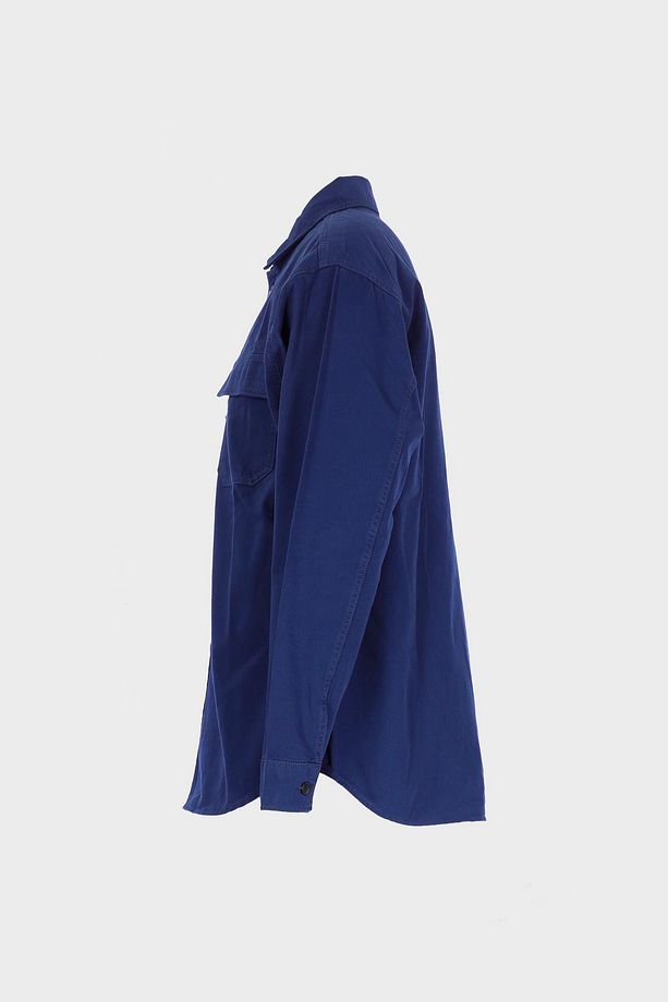 Mavi Regular Fit Patı Düğmeli Jean Gömlek C 4553-093 - 4