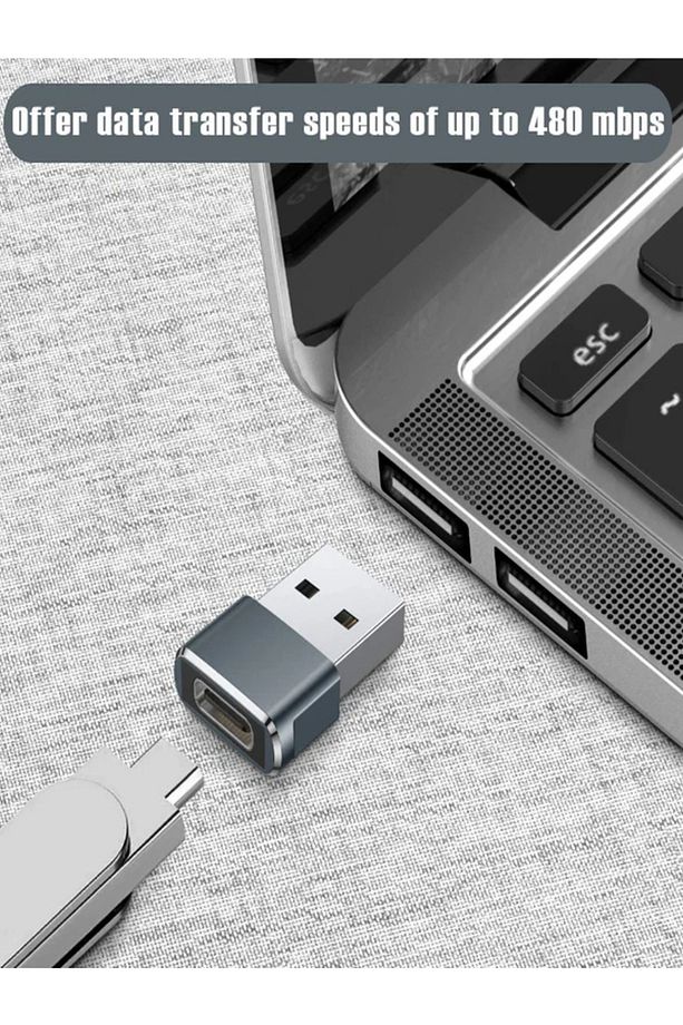 Usb To Type C - Usb 3.0 Yüksek Hızlı Veri Aktarımı Çevirici Aparat Dönüştürücü Otg Adaptör - 4