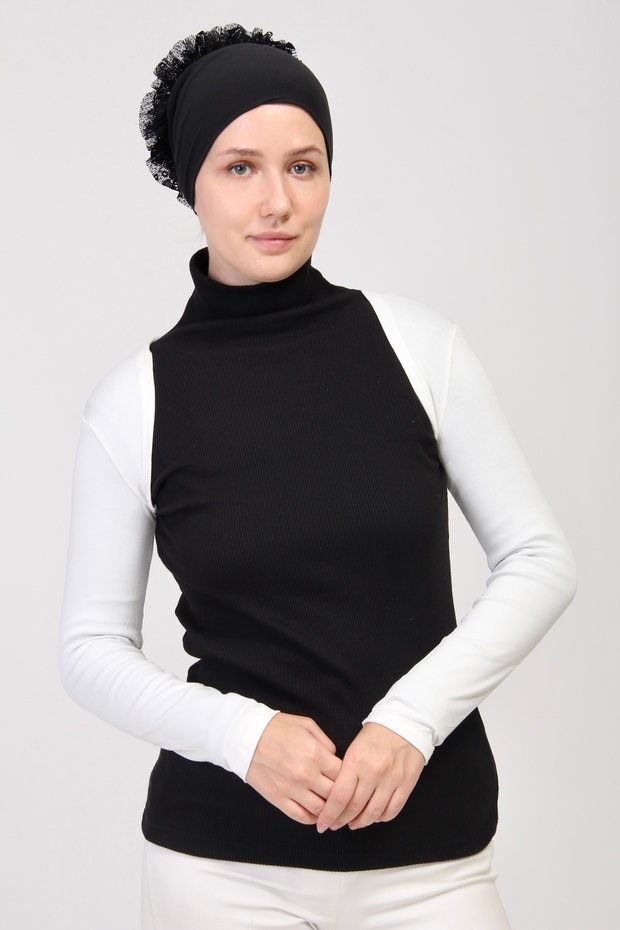 Long Sleeve Hijab Bolero-ecru
