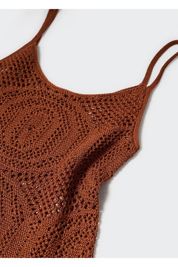 Delik Detaylı Örgü Bluz - 7