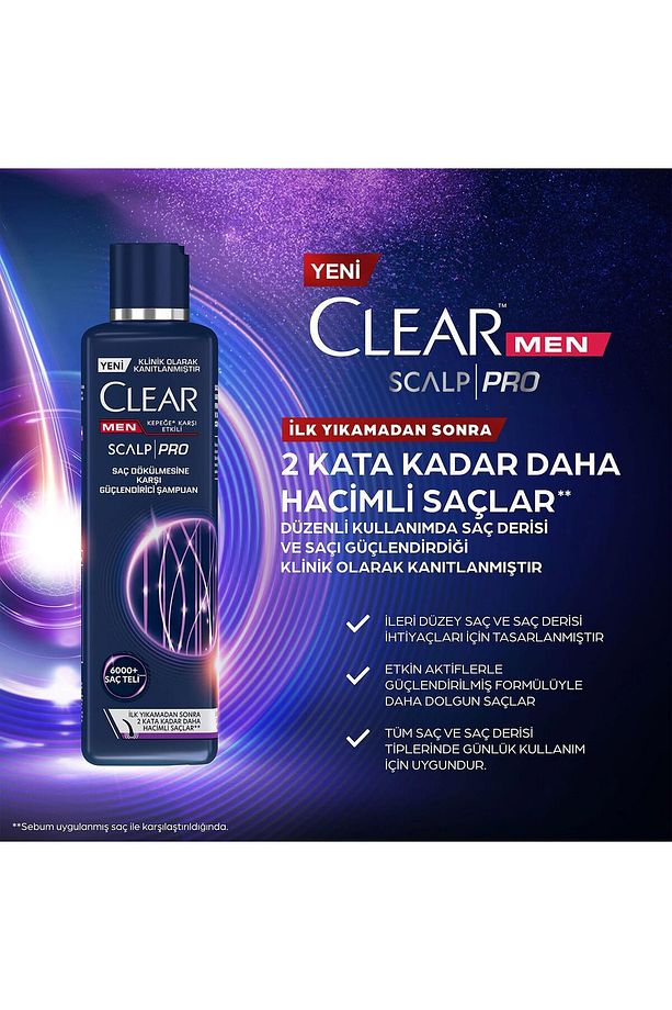 Men Scalp Pro Saç Güçlendirici Şampuan 300 ml X 2 Adet - 4