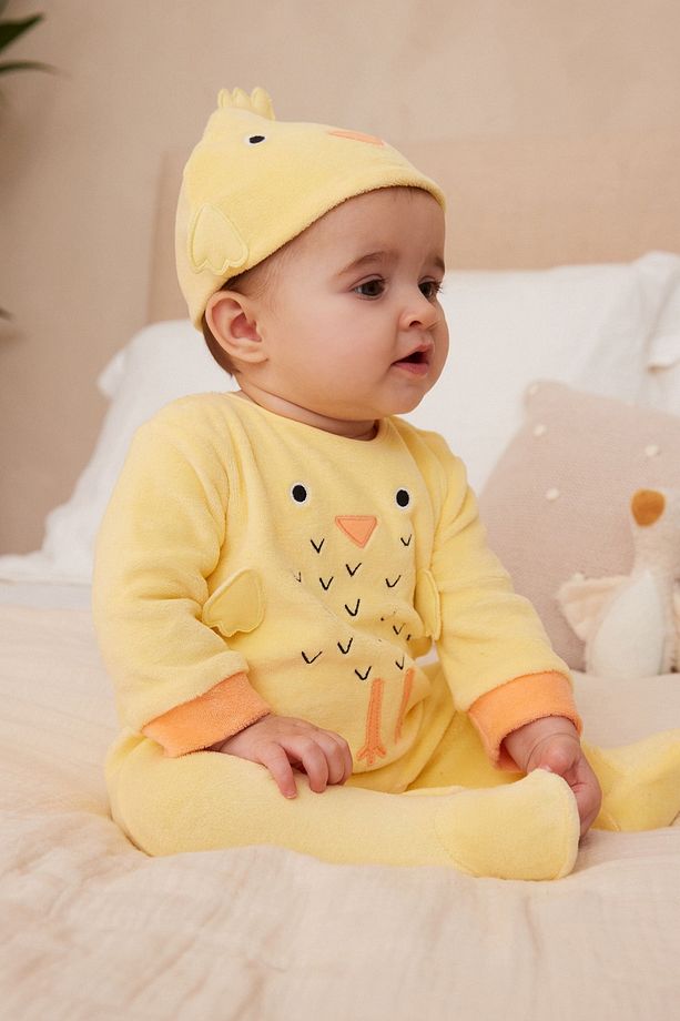Sarı Renk 1.5-2 Yaş Bebek Chick Uyku Tulumu - 2