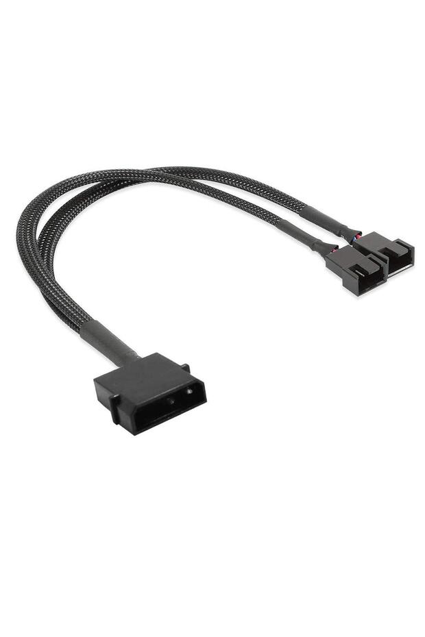5025 Fan Çoklayıcı 2 Port Y Pwm 4 Pin Splitter Çoklayıcı Switch Kablosu - 2