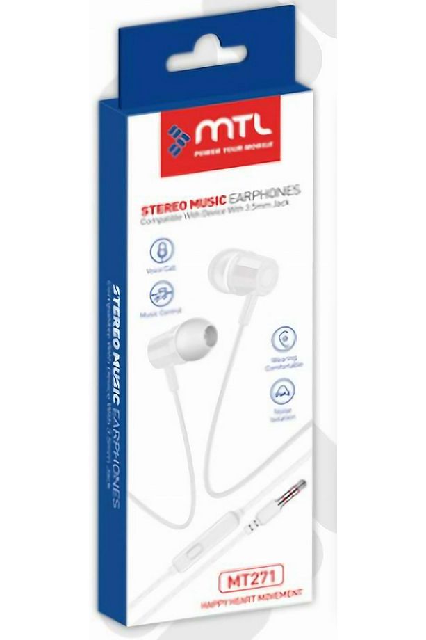 Tecno Spark 10 Pro Uyumlu Mikrofonlu Stereo Kablolu Kulaklık MT271 - 1