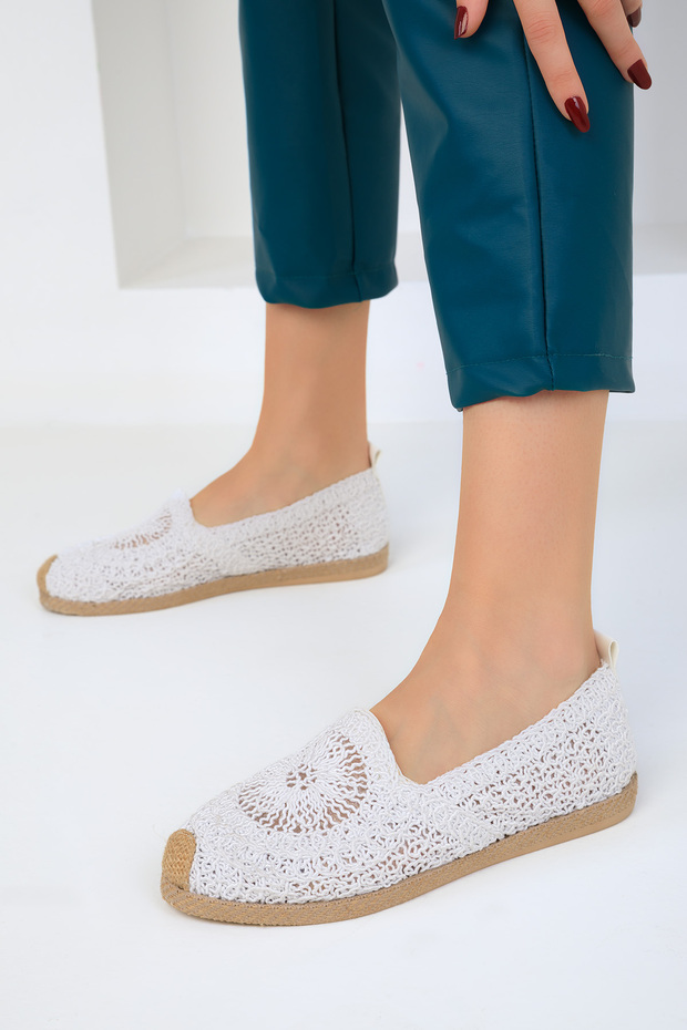 Fehér női balerinák 18893 - 5