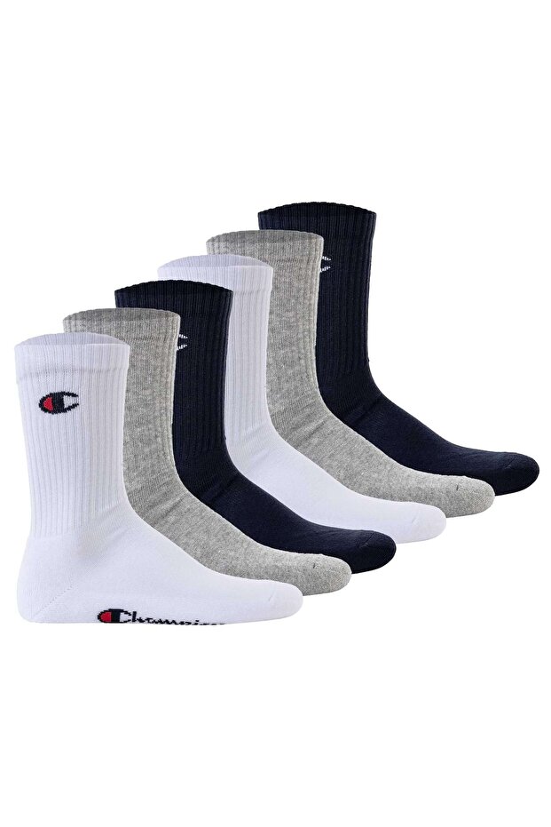 Unisex Socks, 6 Pairs - Crew Socks Basic - 1