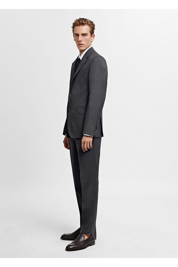 %100 Saf Yün Blazer Ceket - 5