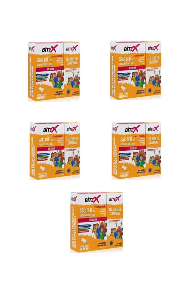 Bit Şampuanı 150 ml Bit Spreyi 100 ml Metal Tarak 5li - 1