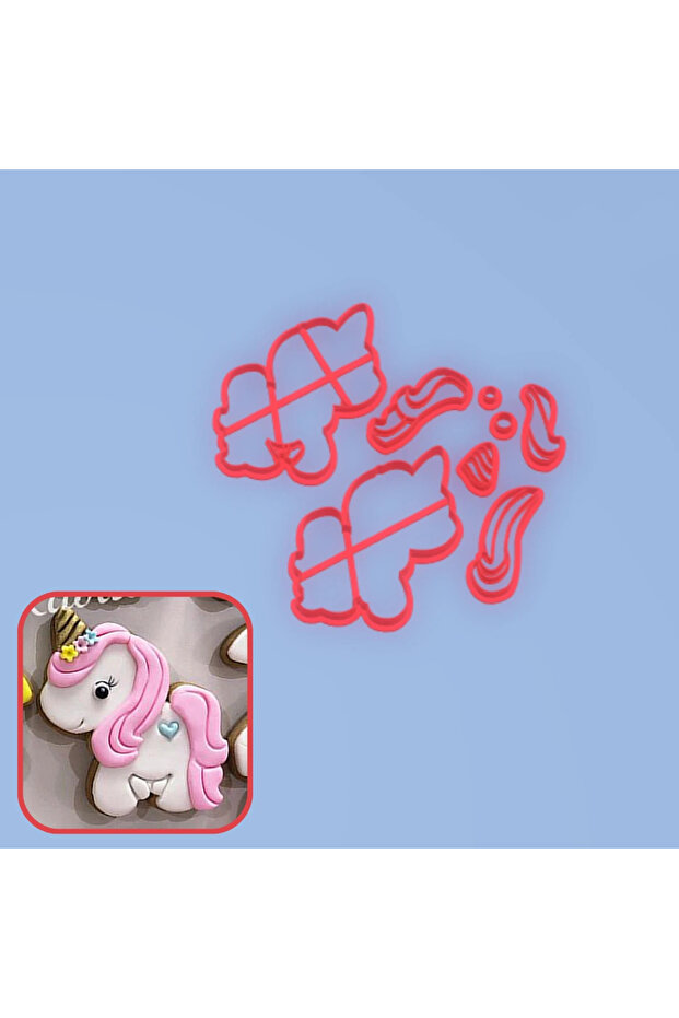 Unicorn Kurabiye Kalıbı - 1
