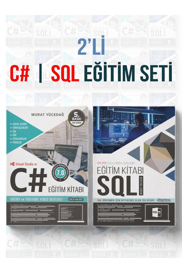 2'li C# ve SQL Eğitim Seti (2 Kitap) / Murat Yücedağ - 1