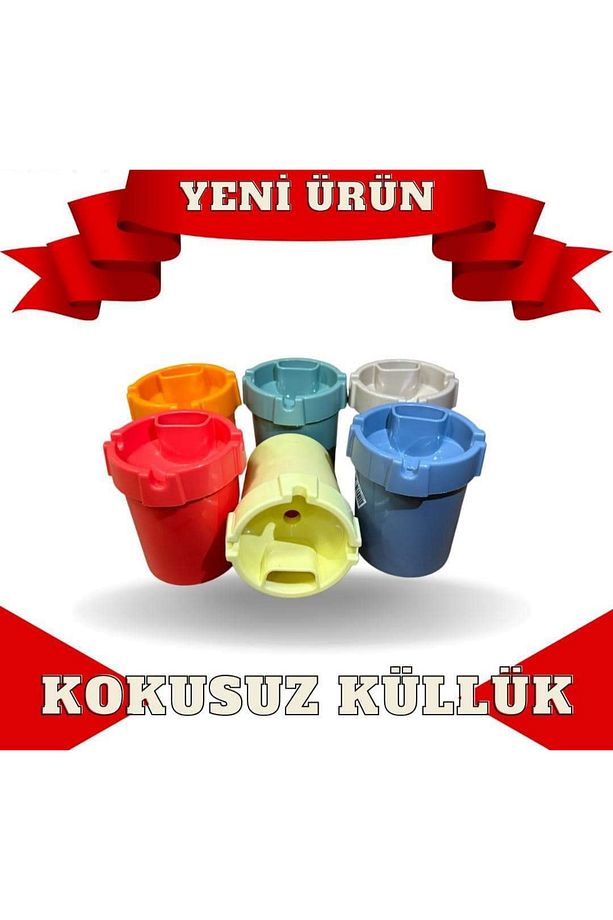2 Adet Kokusuz Çakmaklık Yeri olan küllük - 1