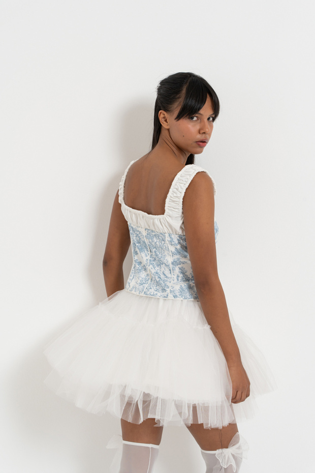 Off white Mini Tütü Etek - 5