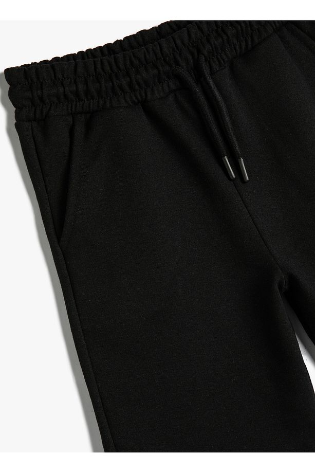 Normal Bel Regular Fit Siyah Erkek Şort 4SKB40033TK - 3