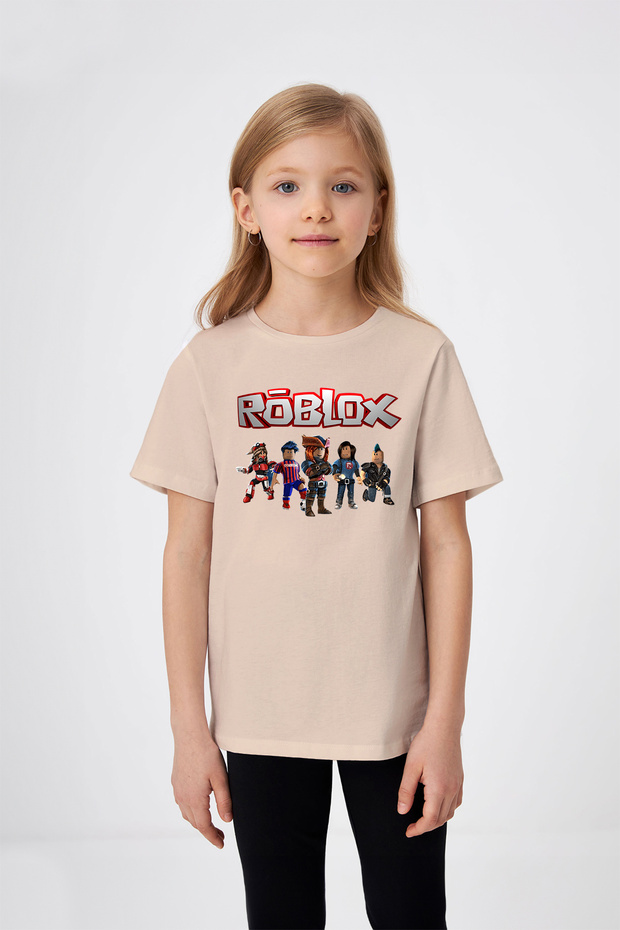 تي شيرت بناتي منقوش باللعبة Roblox