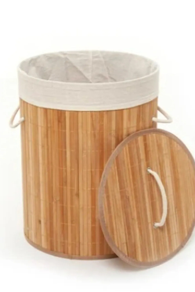 Bambu Çamaşır Sepeti Katlanır Sepet 3080 - 2