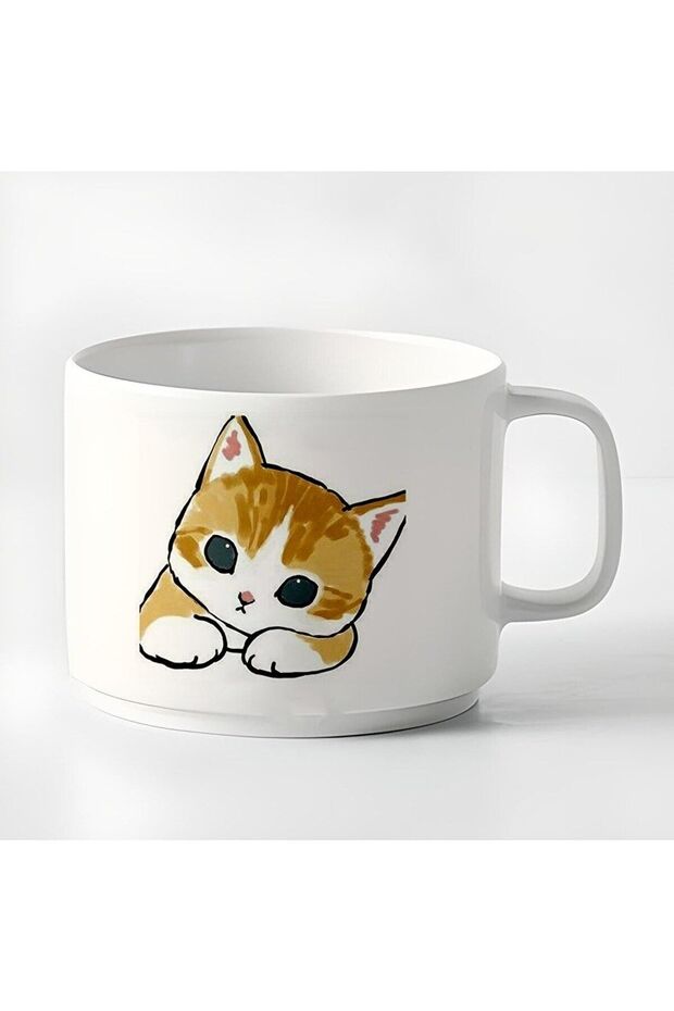كوب قهوة تركي مزدوج وإسبريسو لطيف للقطط 180 مل