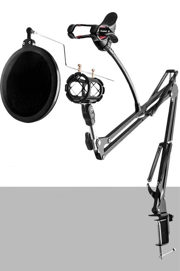 Set-01 - Mikrofon Standı + Shock Mount + Pop Filter - 1