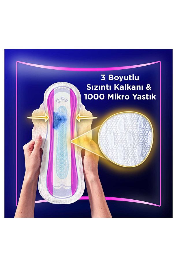 Platinum Gece Ekstra (boy 4) 20 Adet Hijyenik Ped 2 Adet - 3
