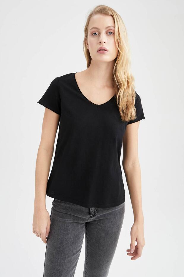 100% Cotton Basic Plain T-Shirt (25 Sm) - 3